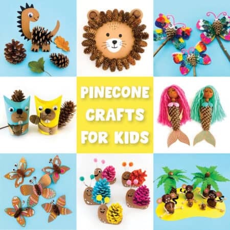 Creative Pinecone Crafts for Kids a list with fun and easy pinecone animal craft ideas