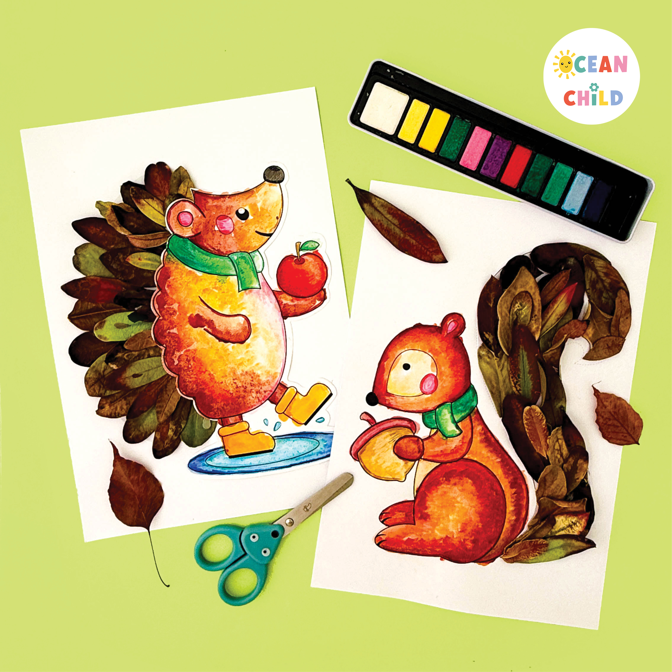 Hedgehog and Squirrel Craft