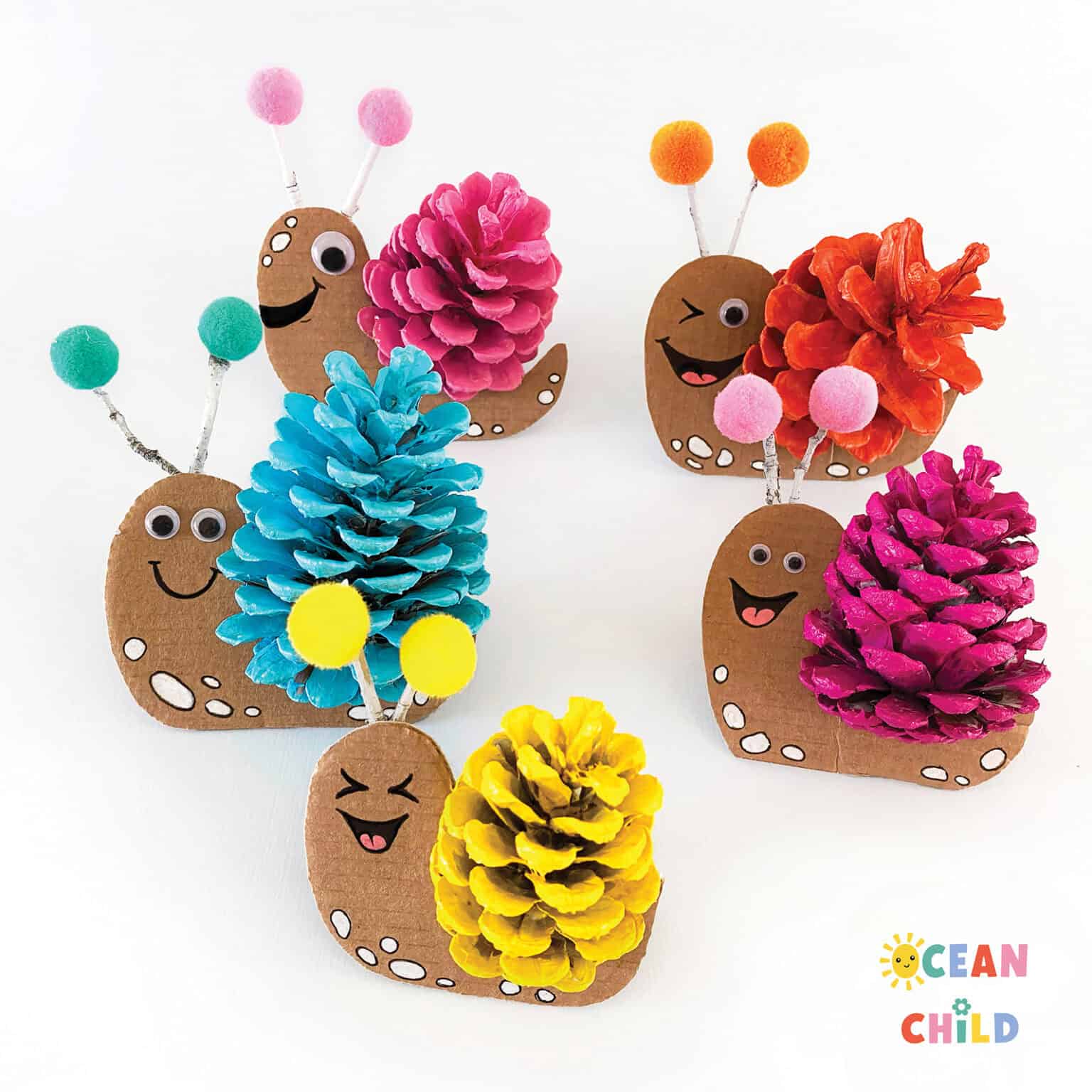 8 Fun and Easy Pinecone Crafts for Kids This Fall - Ocean Child Crafts