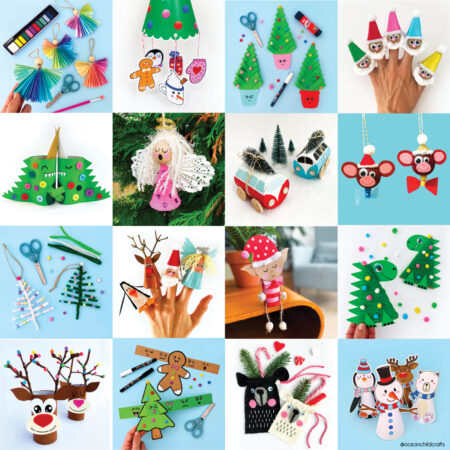 25 Easy Christmas Crafts for Kids, a full list with Fun DIY Holiday Ideas for at Home or in the Classroom With Craft Instructions