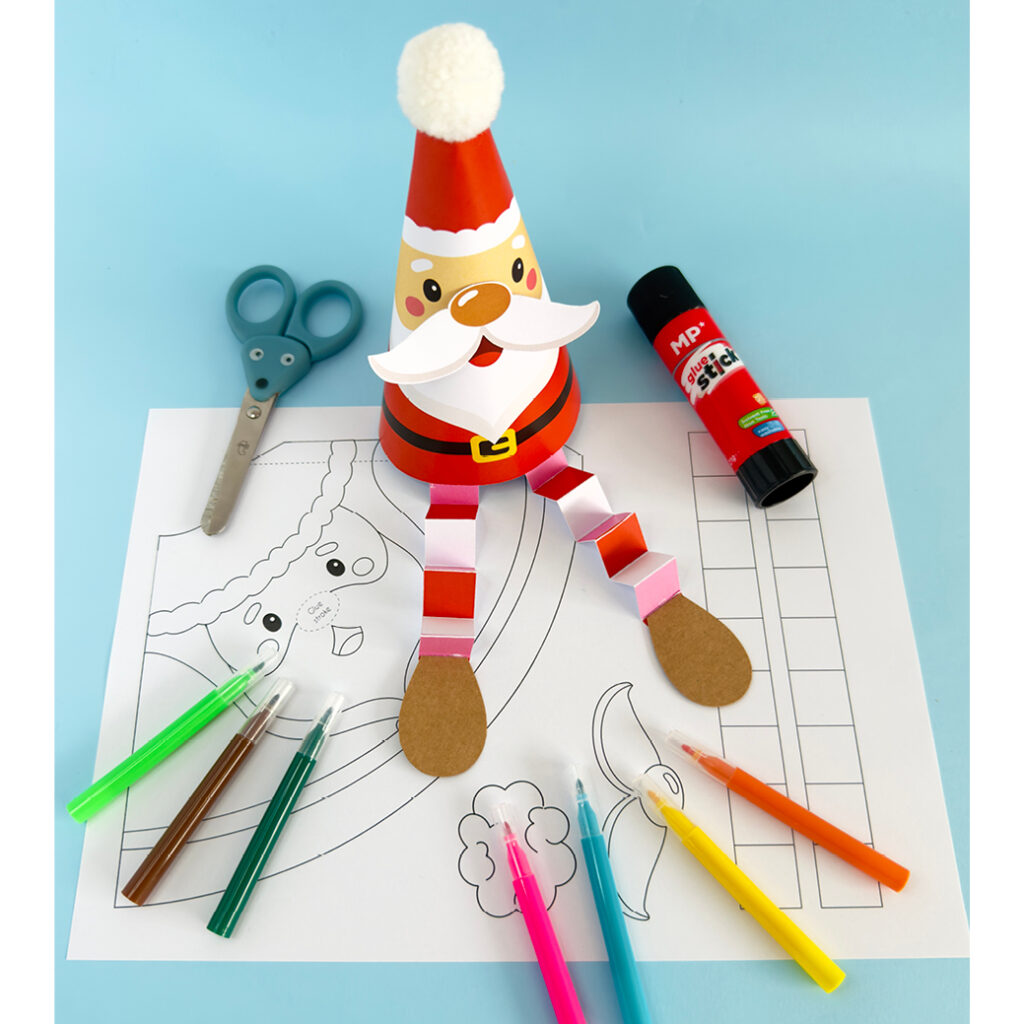 Fun Christmas Craft Kids with Printable Template
