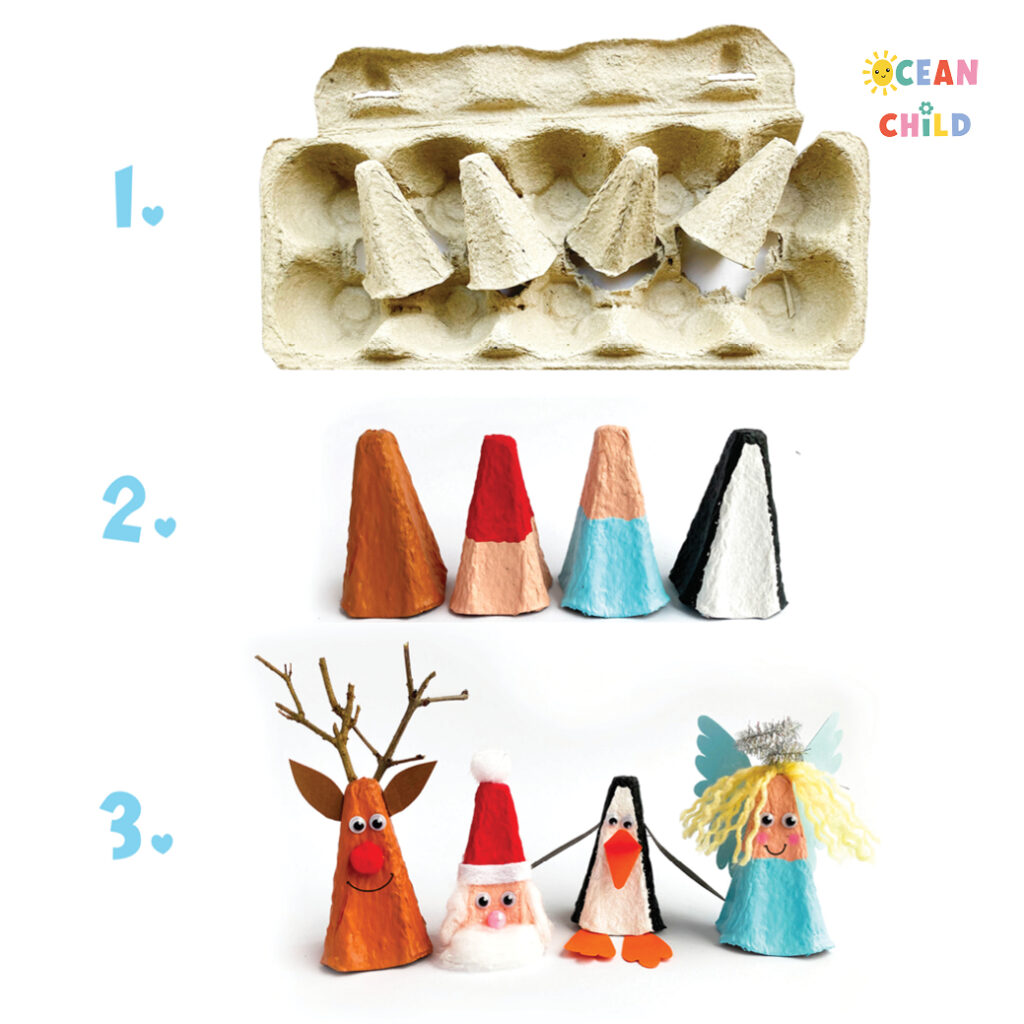 Recycled Egg Carton Christmas