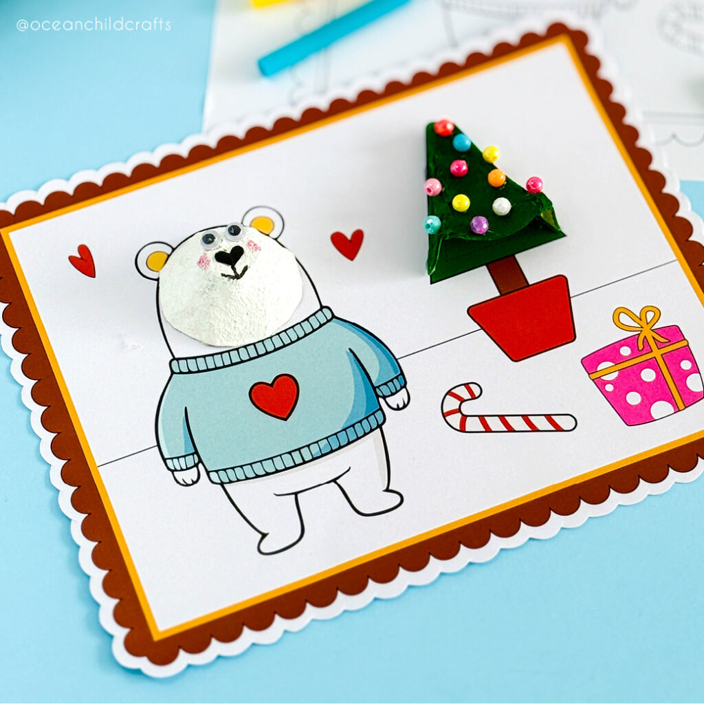 Christmas Craft Bear Frame