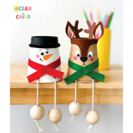 Create an adorable paper cup reindeer and snowman with this easy winter craft for kids. Perfect for classrooms, home, and fun holiday activities