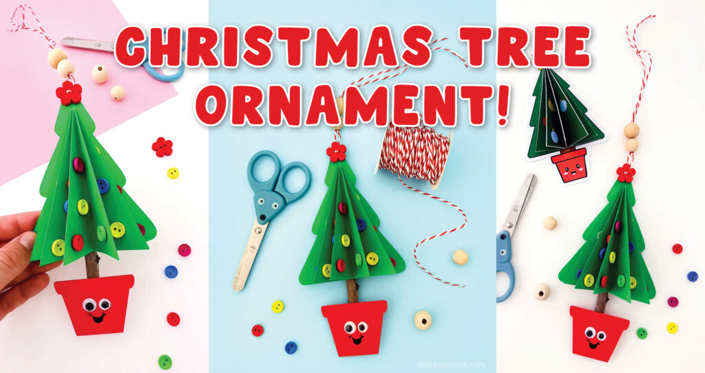 Christmas tree paper craft step-by-step