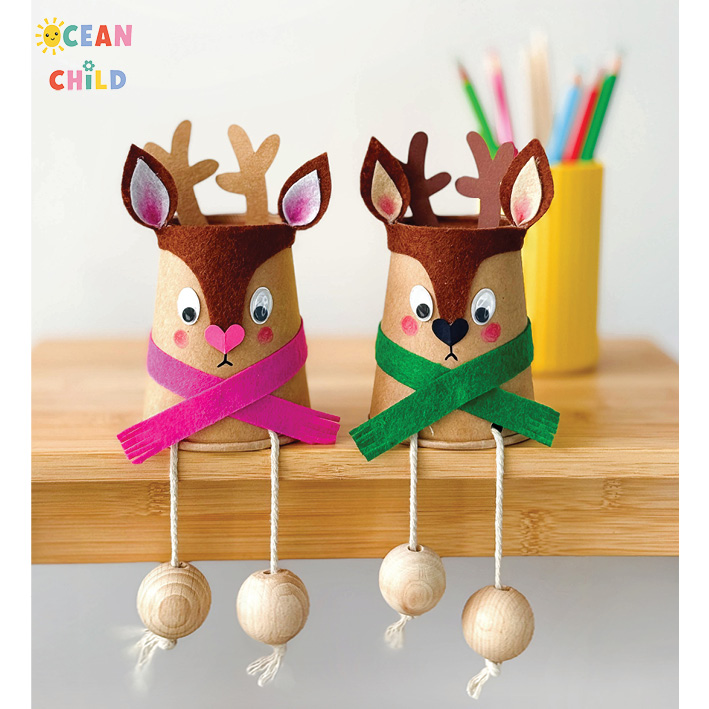Paper Cup Reindeer Craft