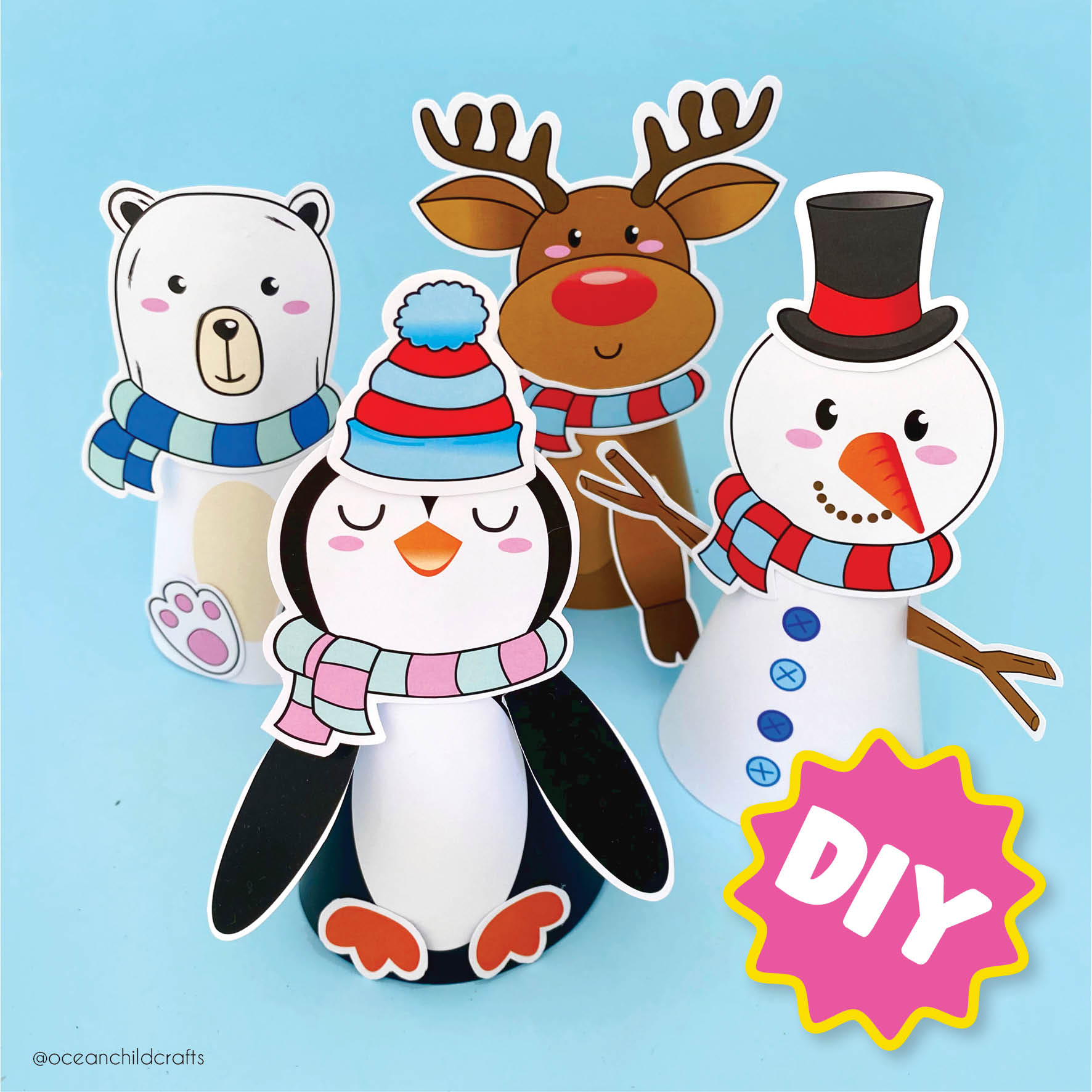 Printable Christmas craft bundle