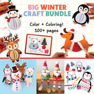 The Ultimate Bundle of Printable Christmas Crafts for Kids