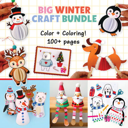 The Ultimate Bundle of Printable Christmas Crafts for Kids