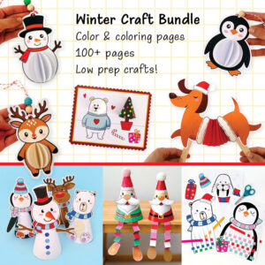 The Ultimate Winter & Christmas Craft Printable Bundle for Kids