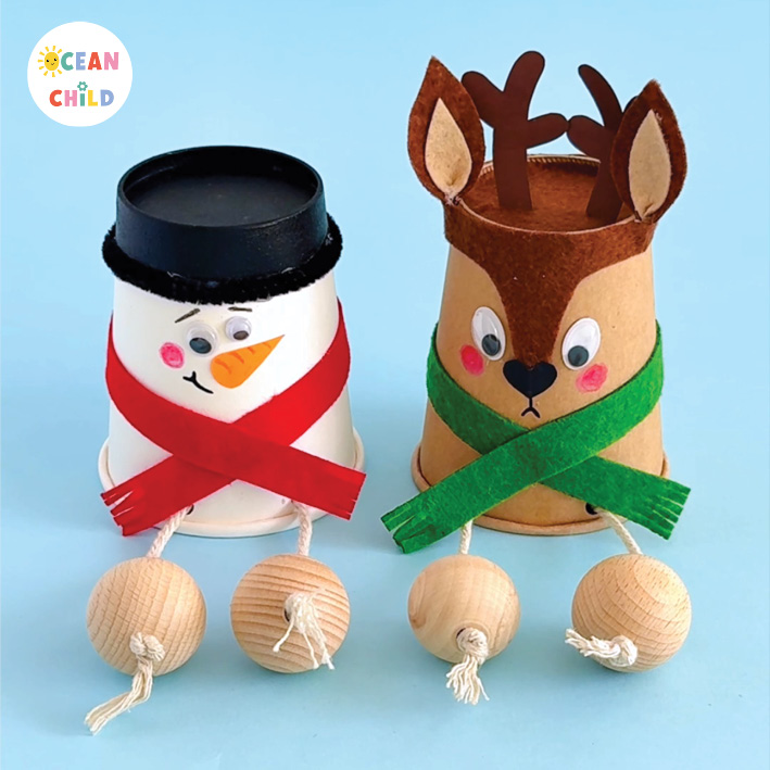 Upcycled WInter Craft Kids