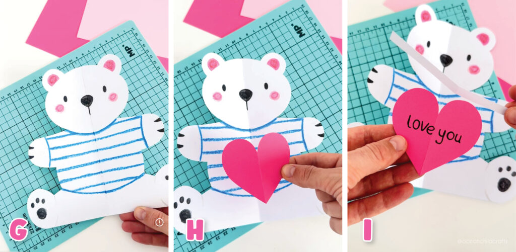 Huggable Bear Pop-Up Card and Easy and cute kids craft activity for in the classroom or at home!