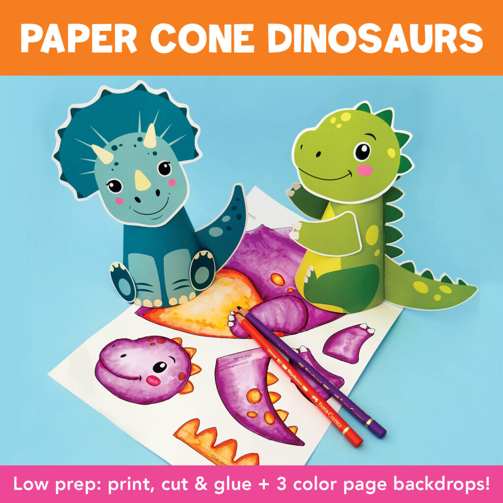 Dinosaurs Kids Craft Activity Kindergarten
