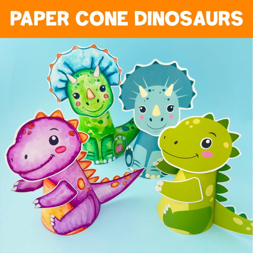 Paper Dinosaurs Craft Activity