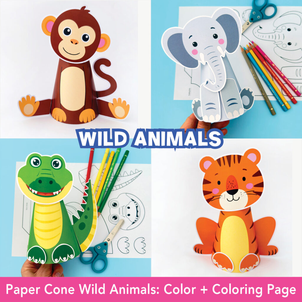 Low Prep Jungle Animal Printable