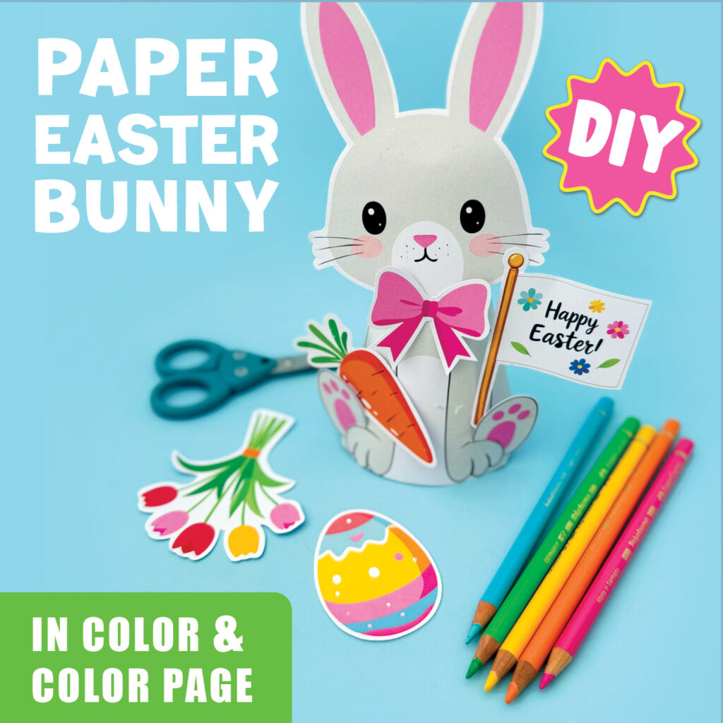 aper Craft Bunny Easter Craft for Kids