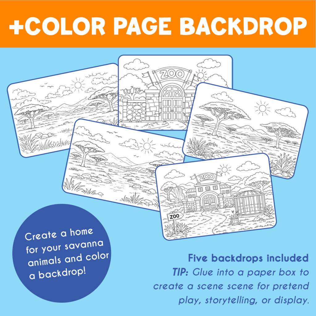Savanna Animals + African Animals Printables