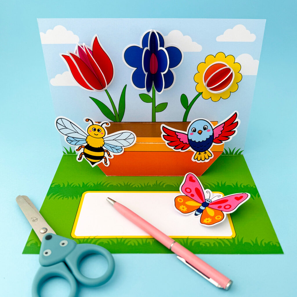 DIY Card Flowers Gift