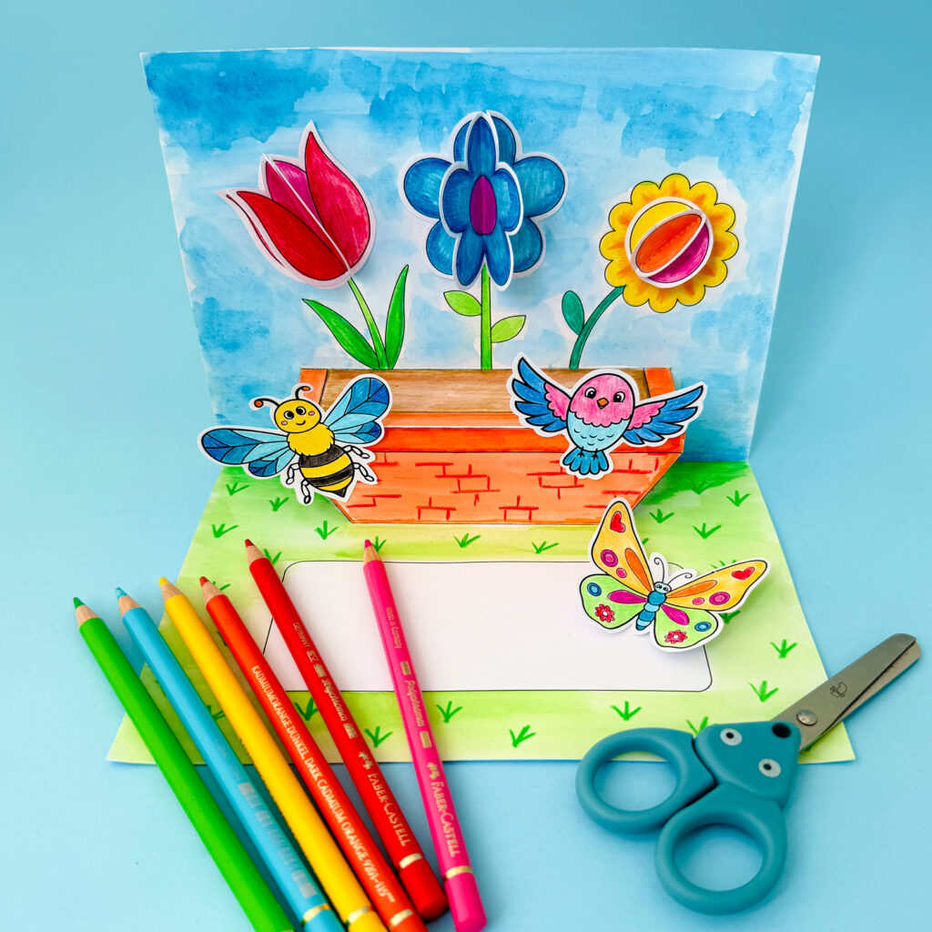 Spring Flower Pop Up Card