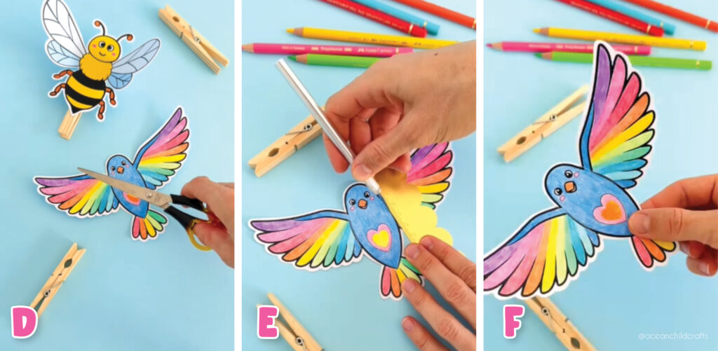 Spring Bugs Paper Craft Kids