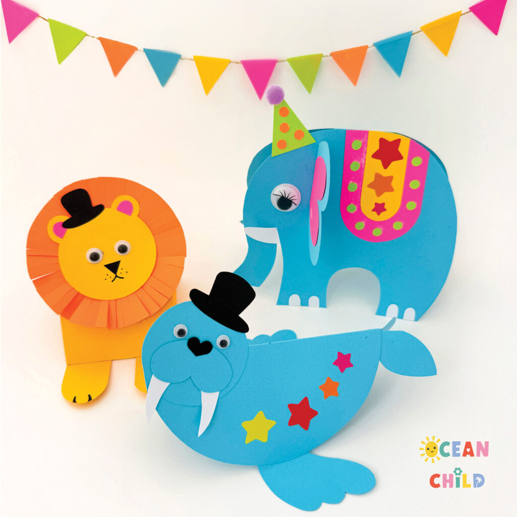 Lion Elephant Walrus Craft